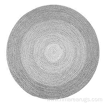 polypropylene pp braided round patio outdoor floor rug